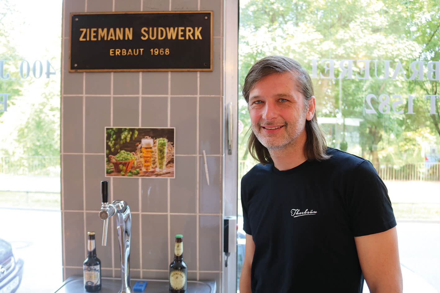 Two young at heart: owner Max Kuhnle is a year older than his brewery.
