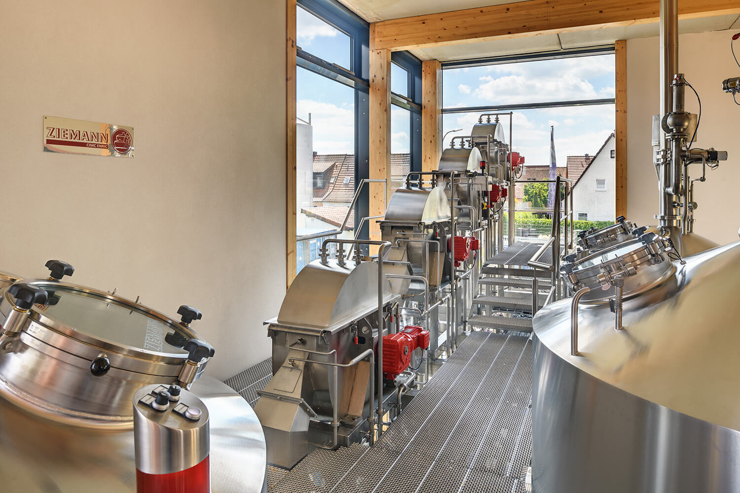 O design revolucionário da sala de brassagem é implementado pela primeira vez na Schlossbrauerei Reckendorf